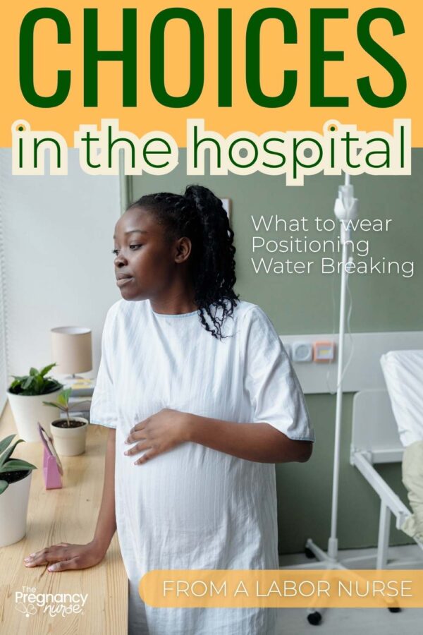 Pregnant black woman in the hospital // choices in the hospital