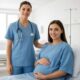 nurse and pregnant patient