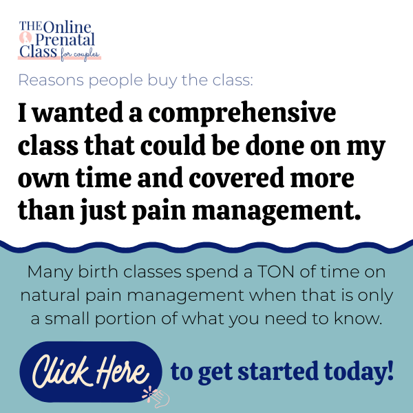 wanted a comprehensive birth class