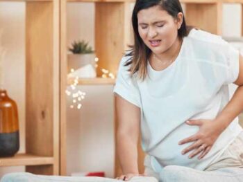 pregnant woman in pain